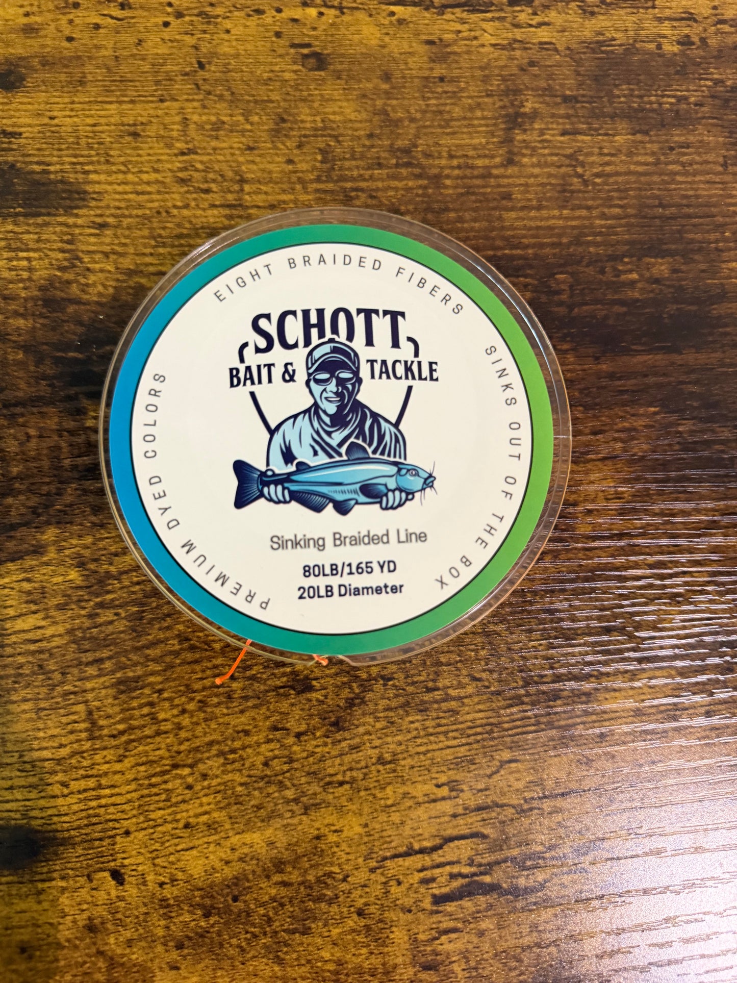 SCHOTTS SINKING BRAID 80lb - MULTI COLOR